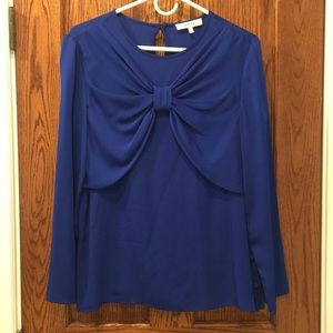 Milly silk bow blouse